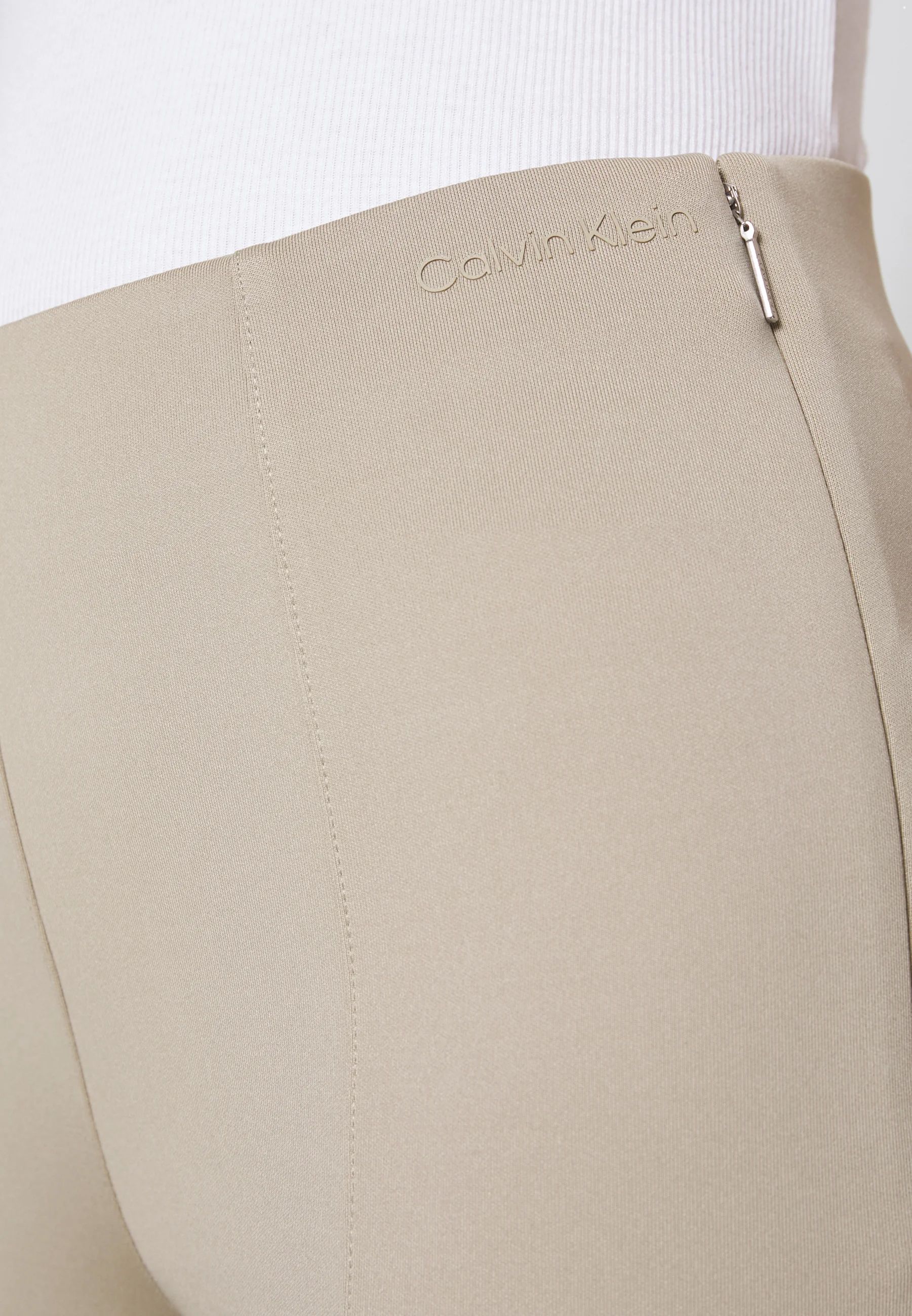 Ck Technical Split Leggings Hosen Beige 