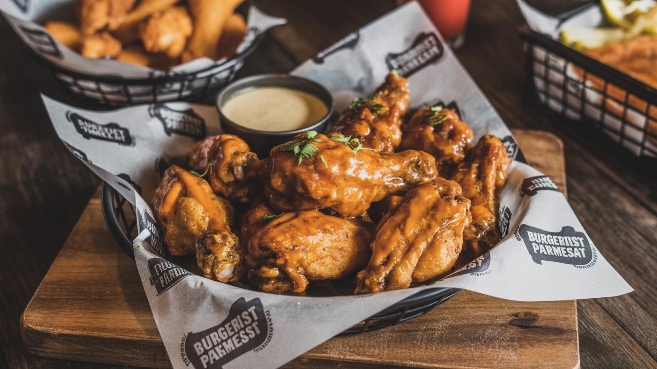Chicken Wings mit Currysoße 8 Stück 