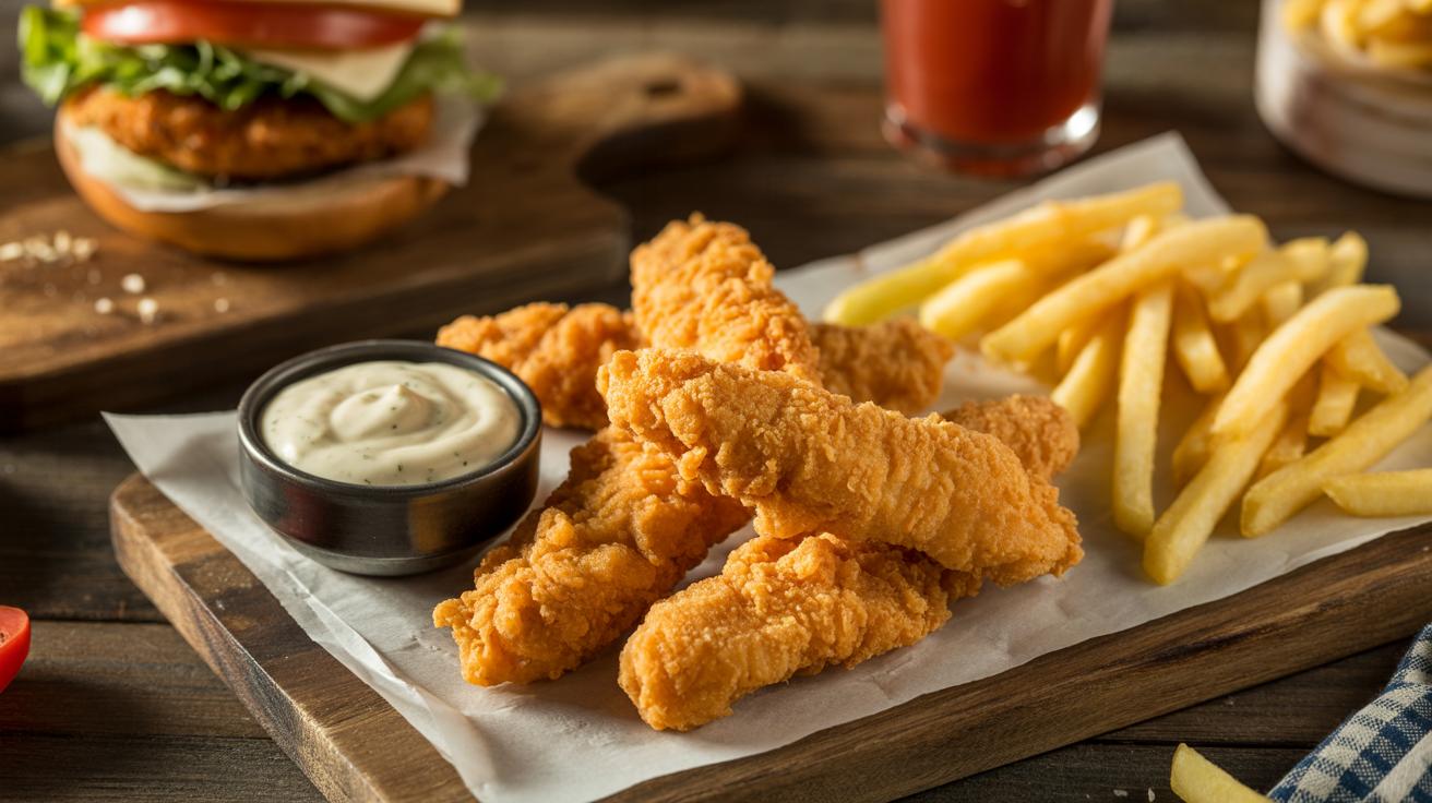 Chicken Fingers mit Pommes