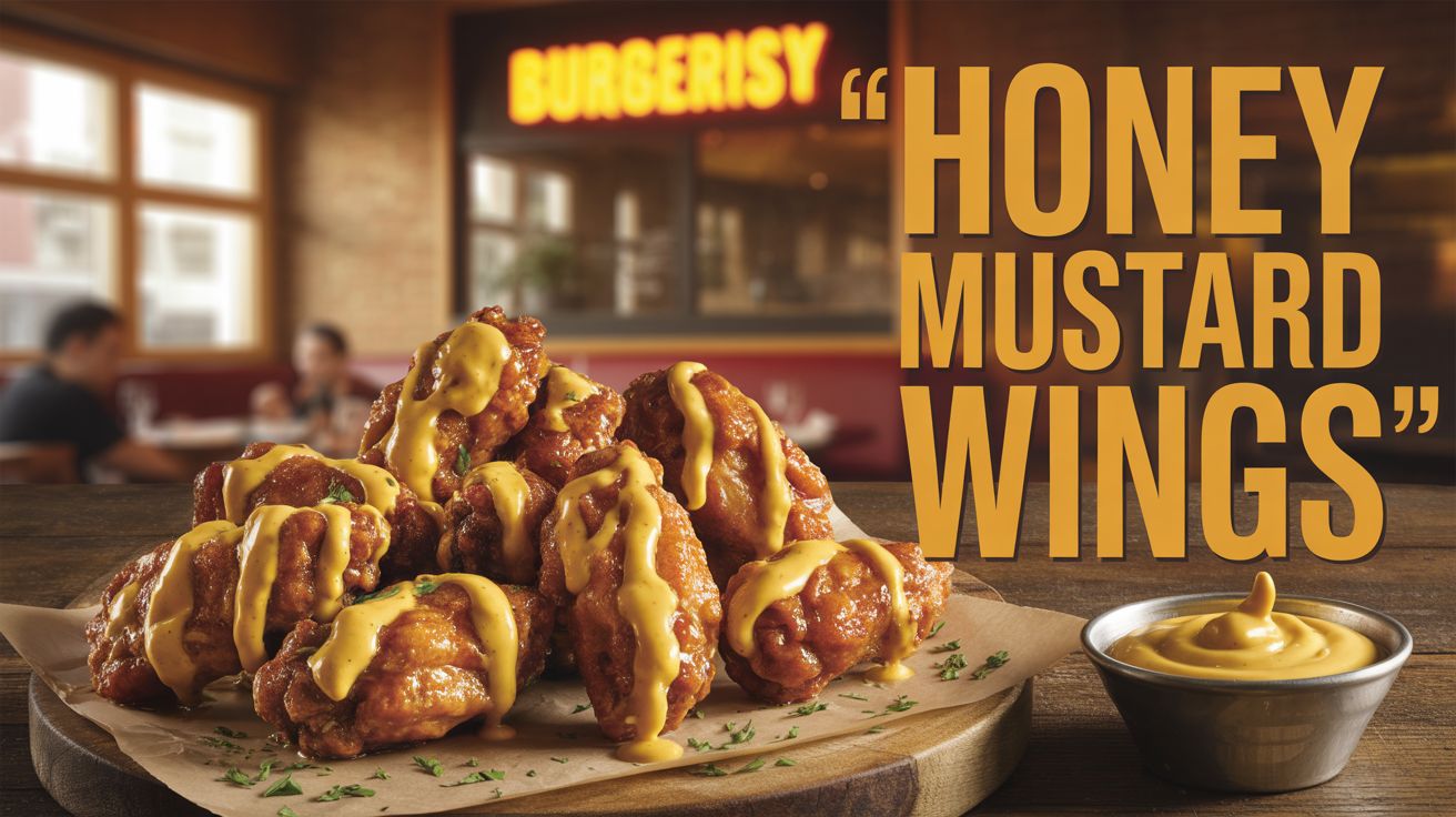 Chicken Wings mit Honey Mustard soße