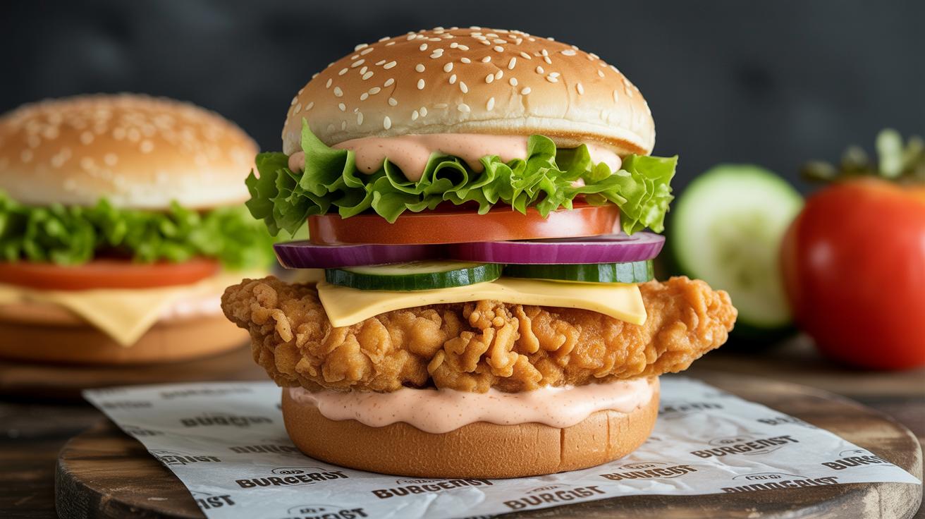 Chicken Crispy Burger Combo Menü