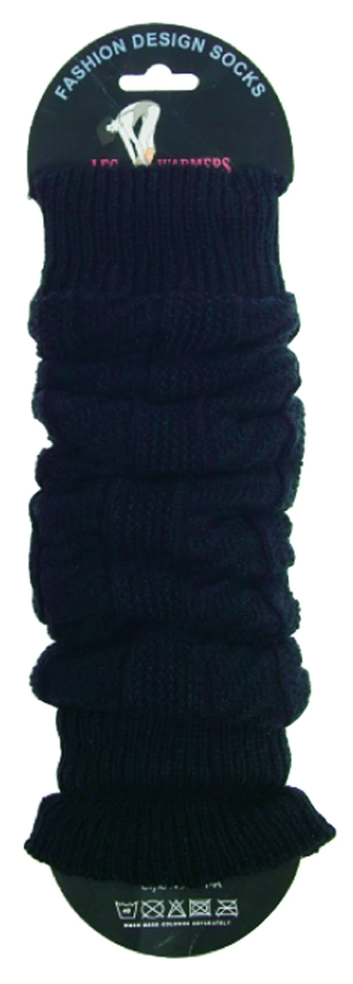 Stulpen-Legwarmers Damen Bein und Arm Stulpen mit Wolle Schwarz Wollweiß 1 Paar
