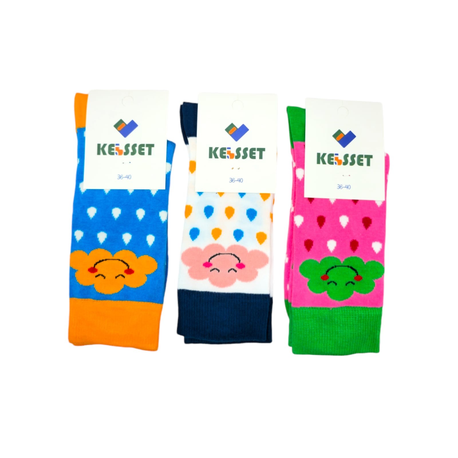 3 Paar KELSSET Damensocken Strümpfe Baumwolle Freizeit Teens&Damen Socken G: 36-40