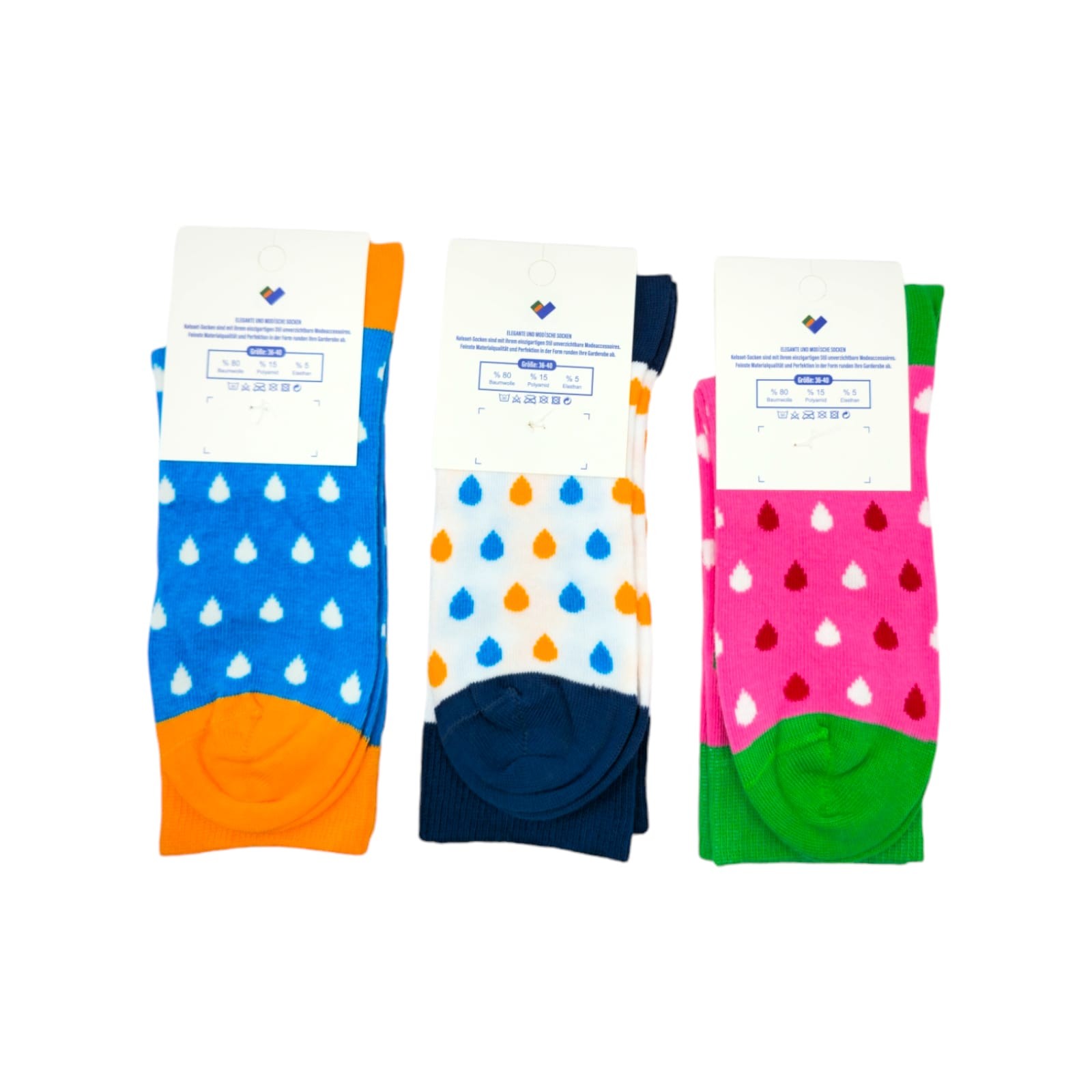 3 Paar KELSSET Damensocken Strümpfe Baumwolle Freizeit Teens&Damen Socken G: 36-40