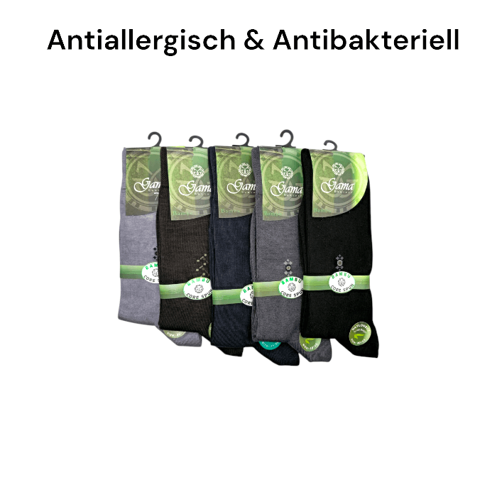 5 Paar Bambus Socken Klassische Herrensocken Gesundheitssocken für Herren 40-45