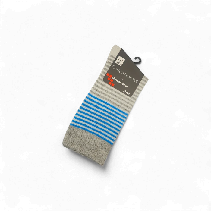 3 Paar Herren Socken Natürliche Baumwolle ohne Gummi