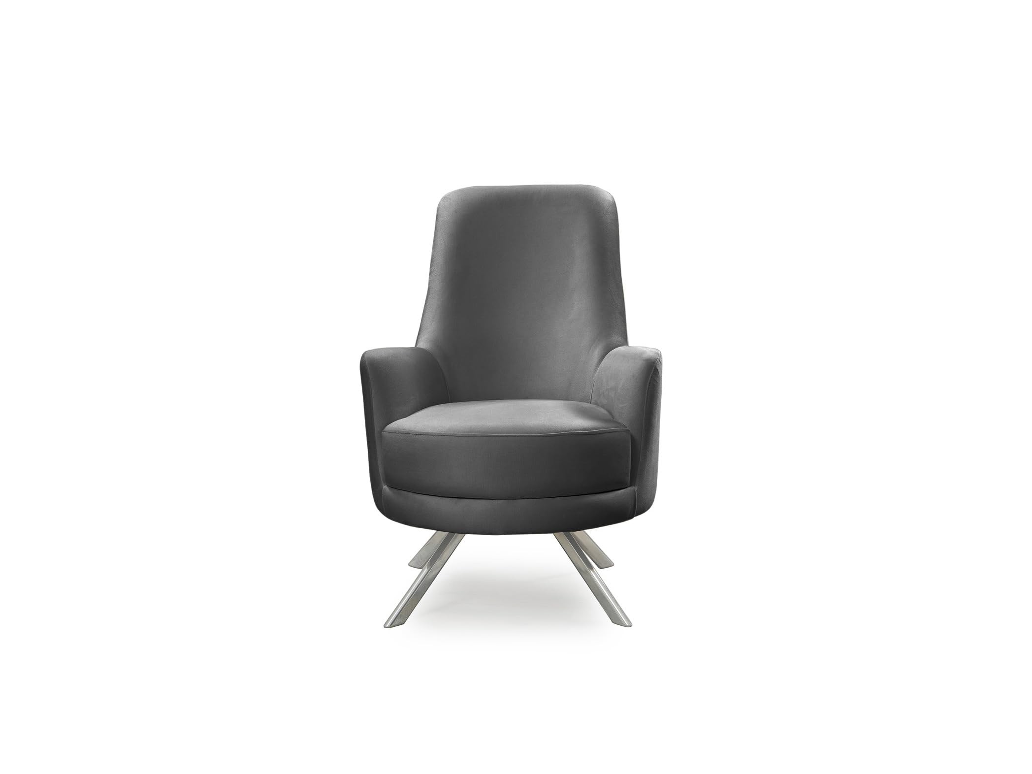 Bienne Furniture Couchgarnitur Harmonie 3-Sitzer+2-Sitzer+Sessel (Chrom Farben, Anthrazit)