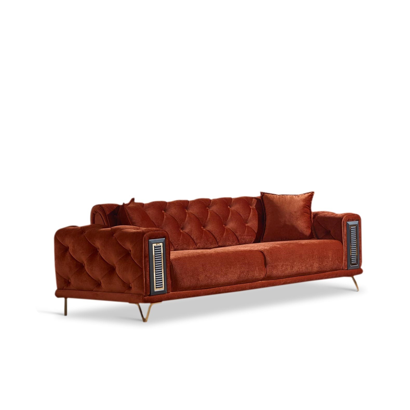 Couchgarnitur Polstergarnitur Diamond 3 Sitzer mit Bettfunktion