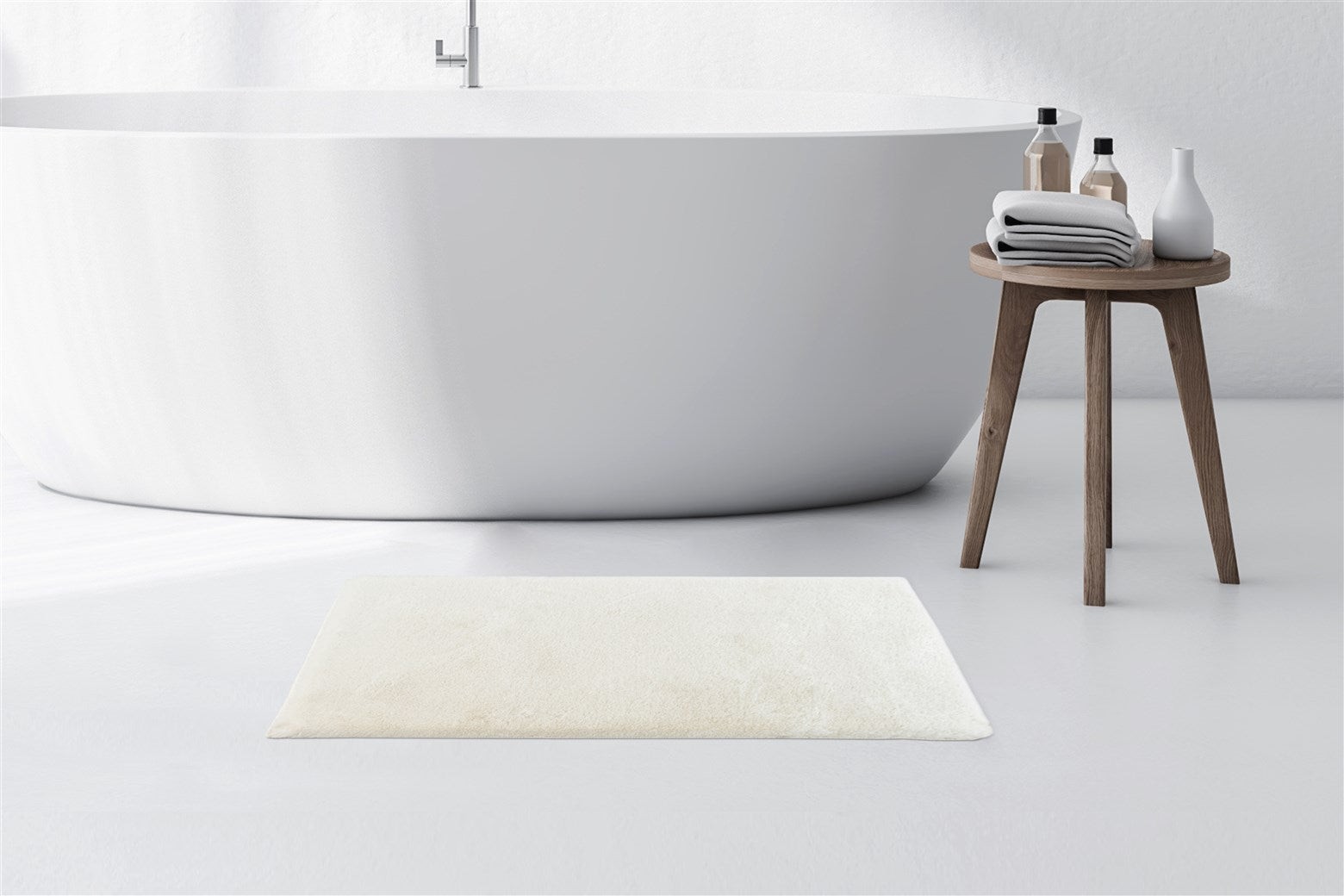 Badematte Rabbit Light 625 Weiß 50cm x 90cm