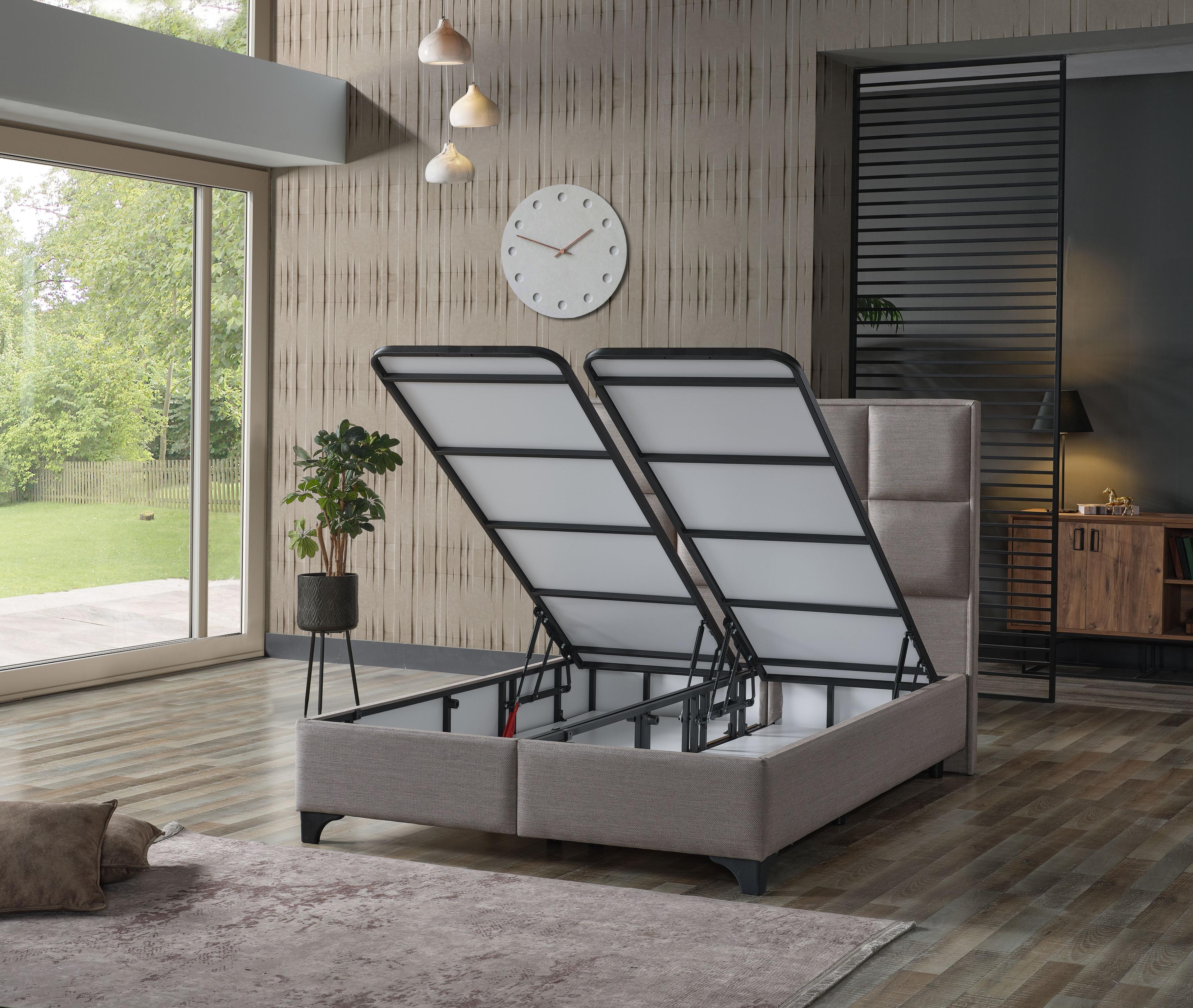 Boxspringbett  FUMAT , mit Bettkasten inkl. Matratze