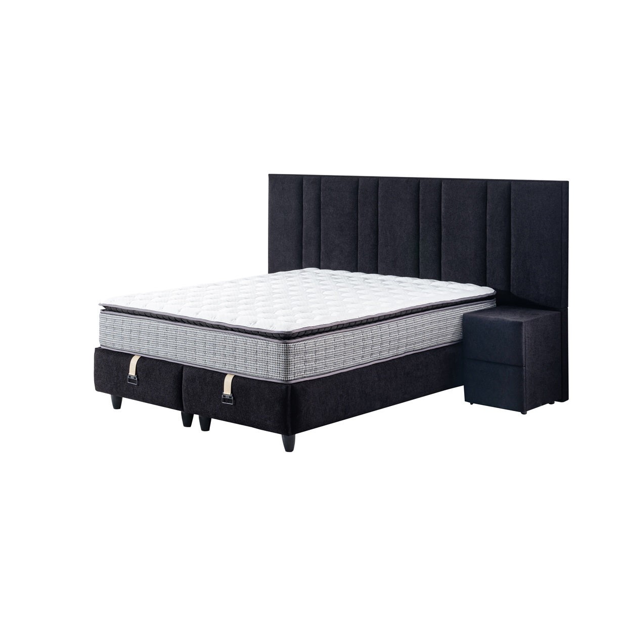 Boxspringbett MAJ mit Bettkasten inkl. Matratze