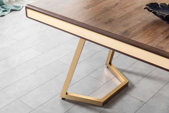 BERLİN ESSGRUPPE-SET Nussbaum Farben inkl. 6 Stühle
