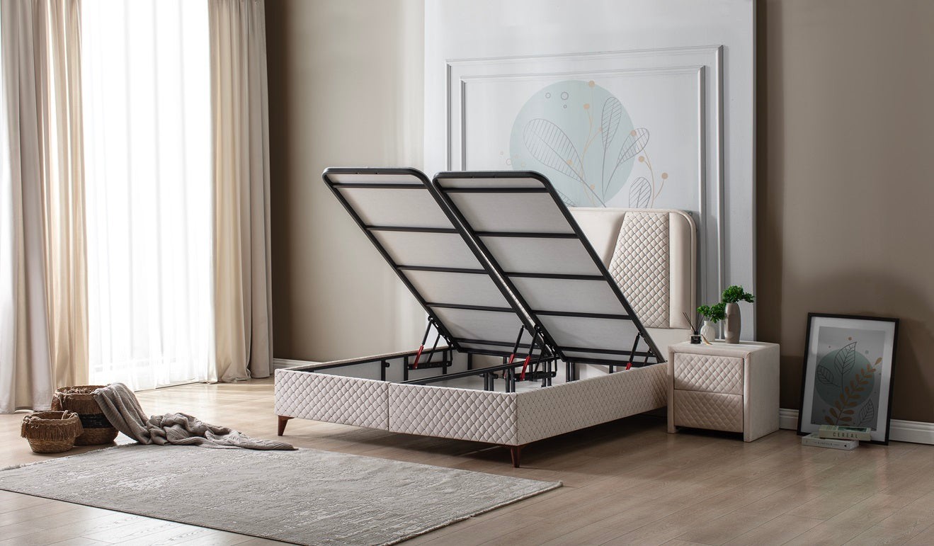 Bedding Boxspringbett  RELAX, mit Bettkasten inkl. Matratze & Aufbauservice