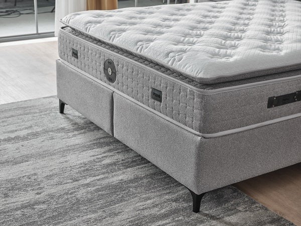 Boxspringbett PİANO, mit Bettkasten inkl. Matratze