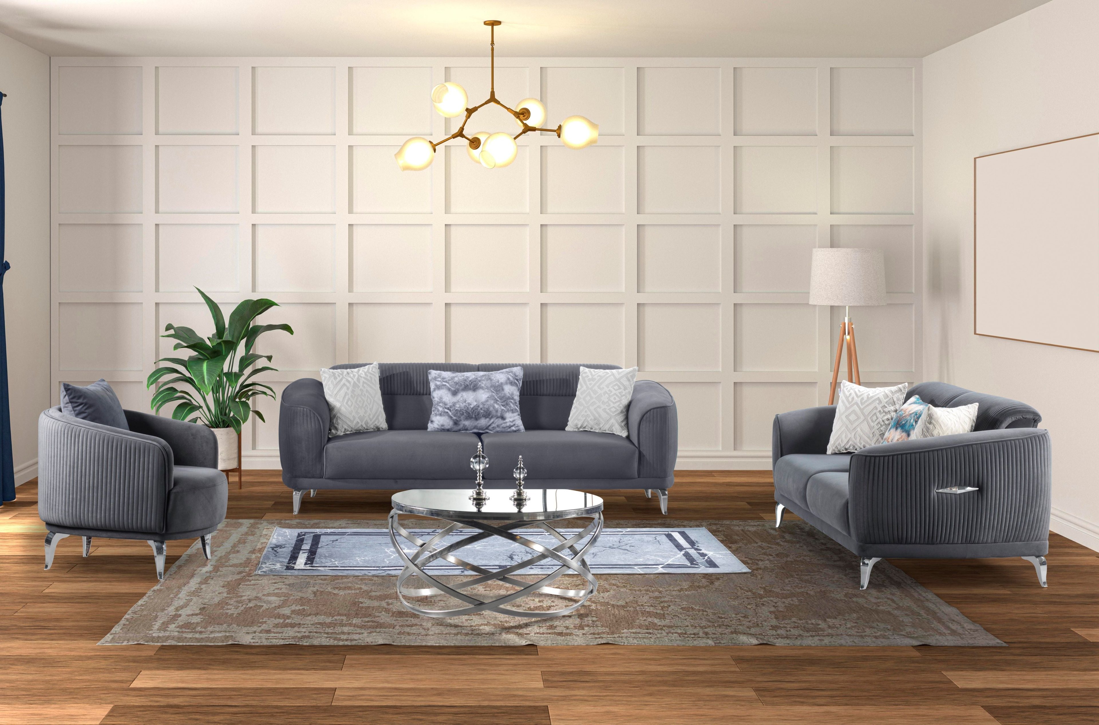 Couch-Set Polstergarnitur Evora Spar-Set