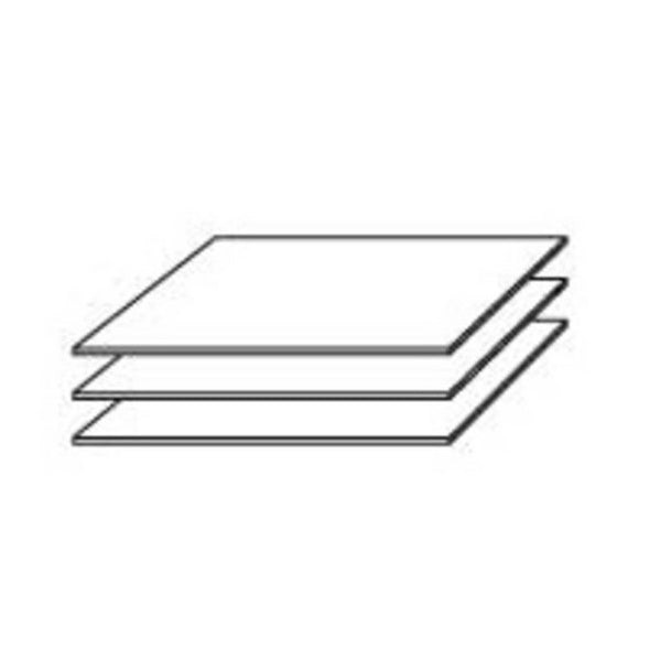Einlegeboden Zubehör für Schränke der 3er-Set Breite 88 cm, Tiefe 46 cm