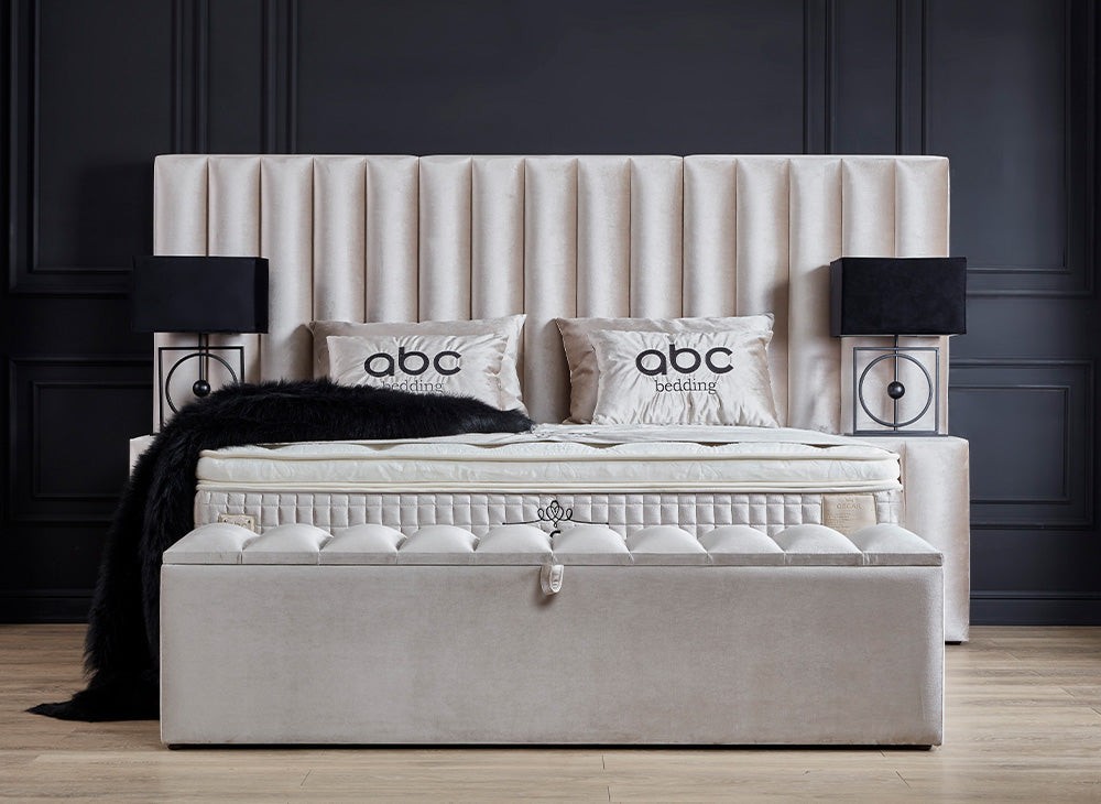 Boxspringbett Polsterbett OSCAR mit Stauraumkasten inkl. Matratze
