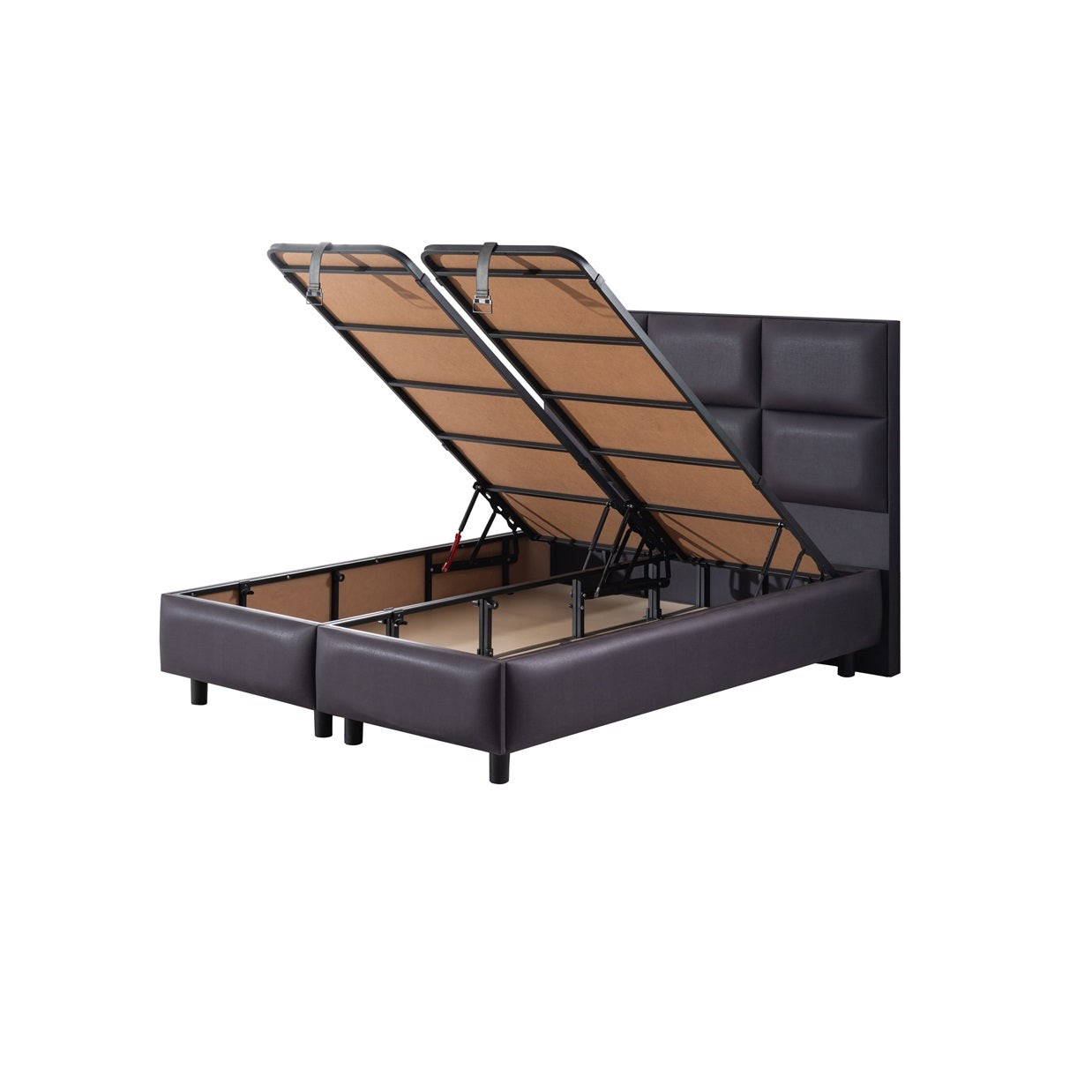 Boxspringbett WIEN mit Bettkasten inkl. Matratze