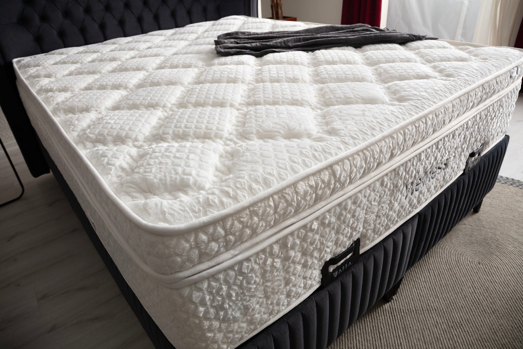 VELLNESSİ Boxspringbett mit Bettkasten inklusive Matratze