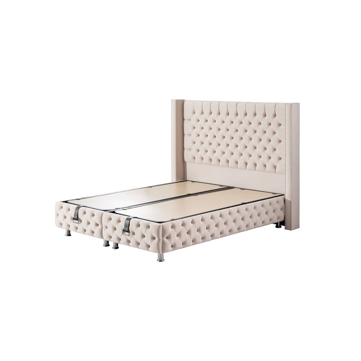 Boxspringbett SOFİA mit Bettkasten inkl. Matratze