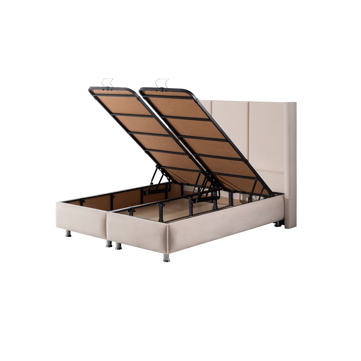 Boxspringbett PARİS mit Bettkasten inkl. Matratze