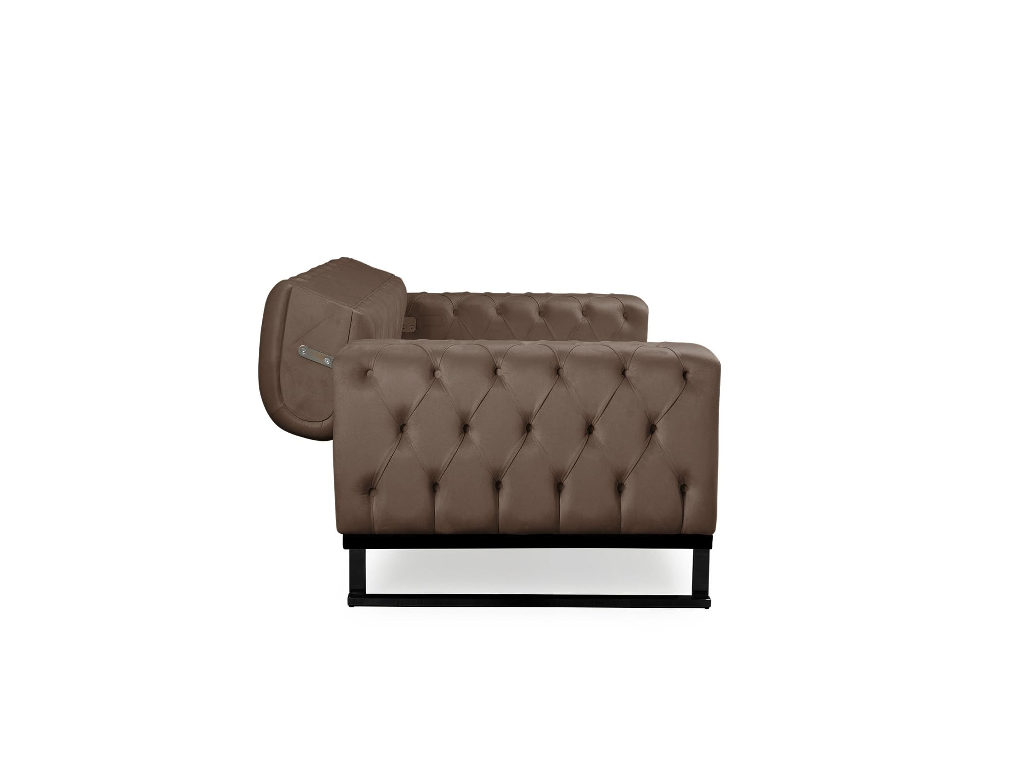 Bienne Furniture Couchgarnitur Harmonie 3-Sitzer+2-Sitzer+Sessel (Schwarz Farben, Braun)