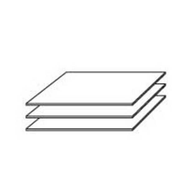 Einlegeboden Zubehör für Schränke der 3er-Set Breite 43 cm, Tiefe 46 cm