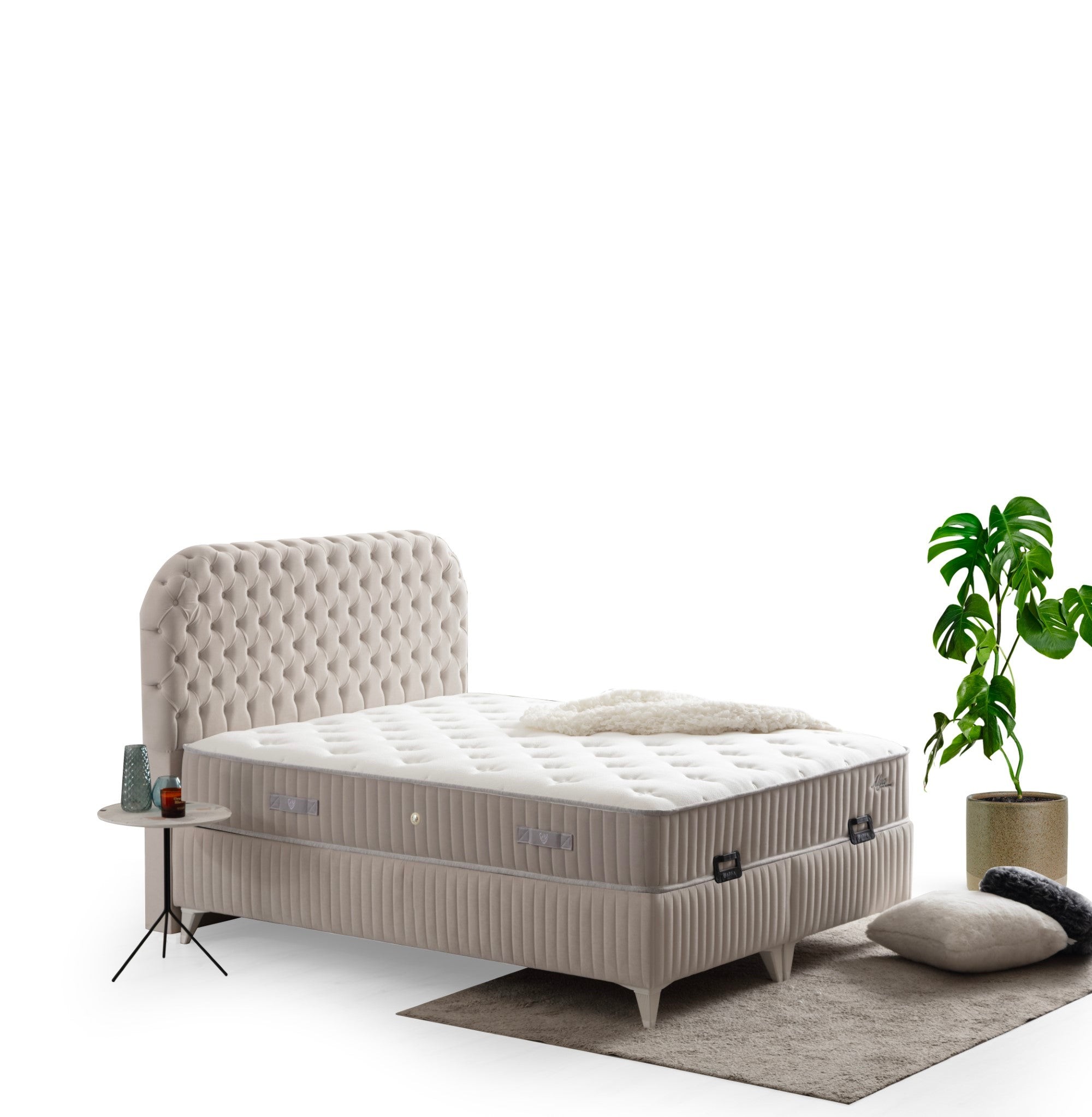 ALYA Boxspringbett mit Bettkasten inklusive Bett und Aufbauservice
