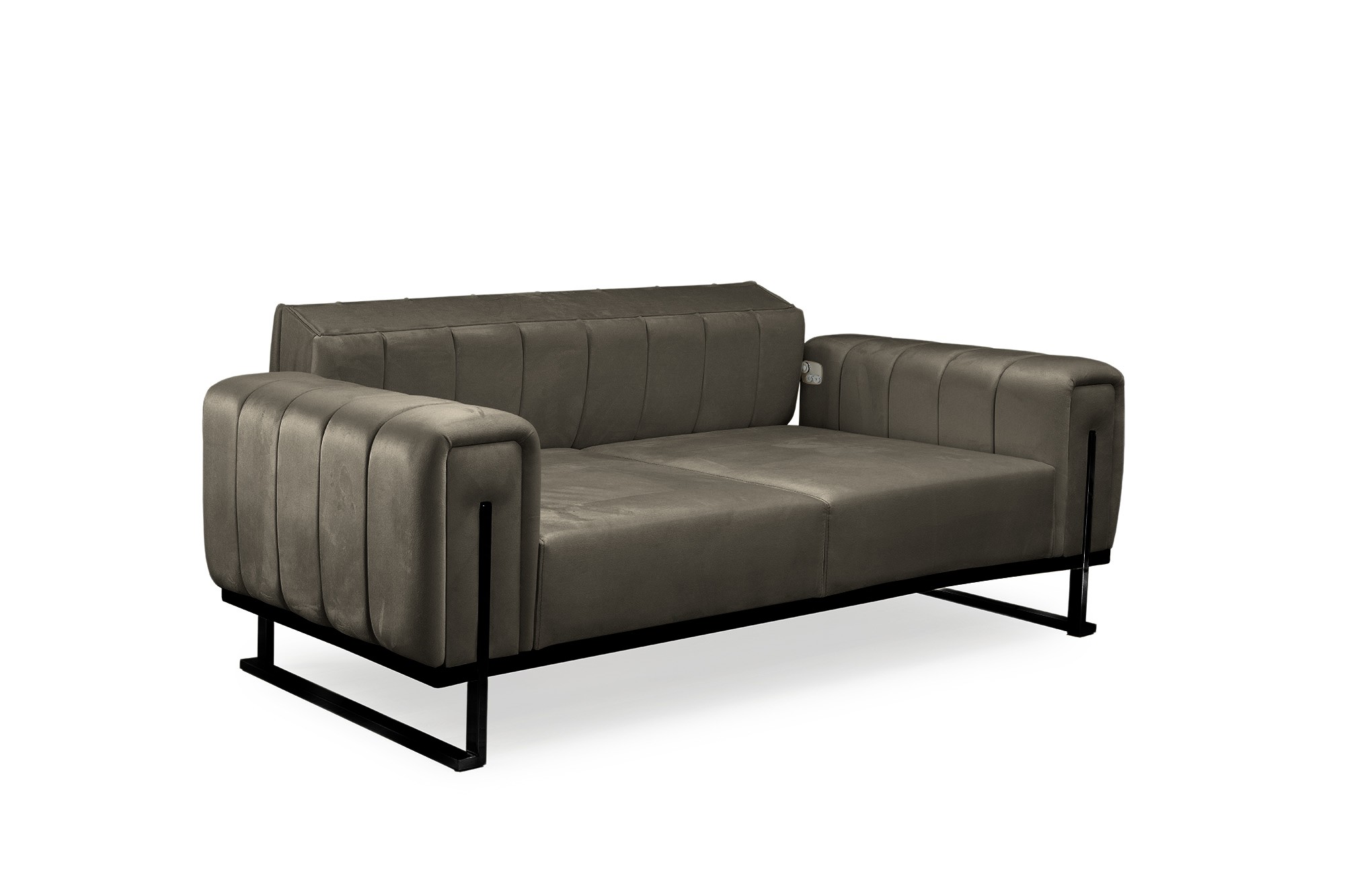 Elegance Couchgarnitur Spar Set in 6 versch. Farben und 3 Kufen-Farben