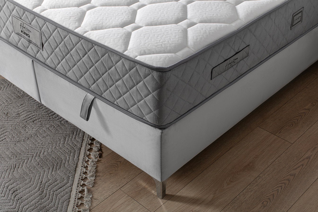 Boxspringbett KİNG, mit Bettkasten inkl. Matratze