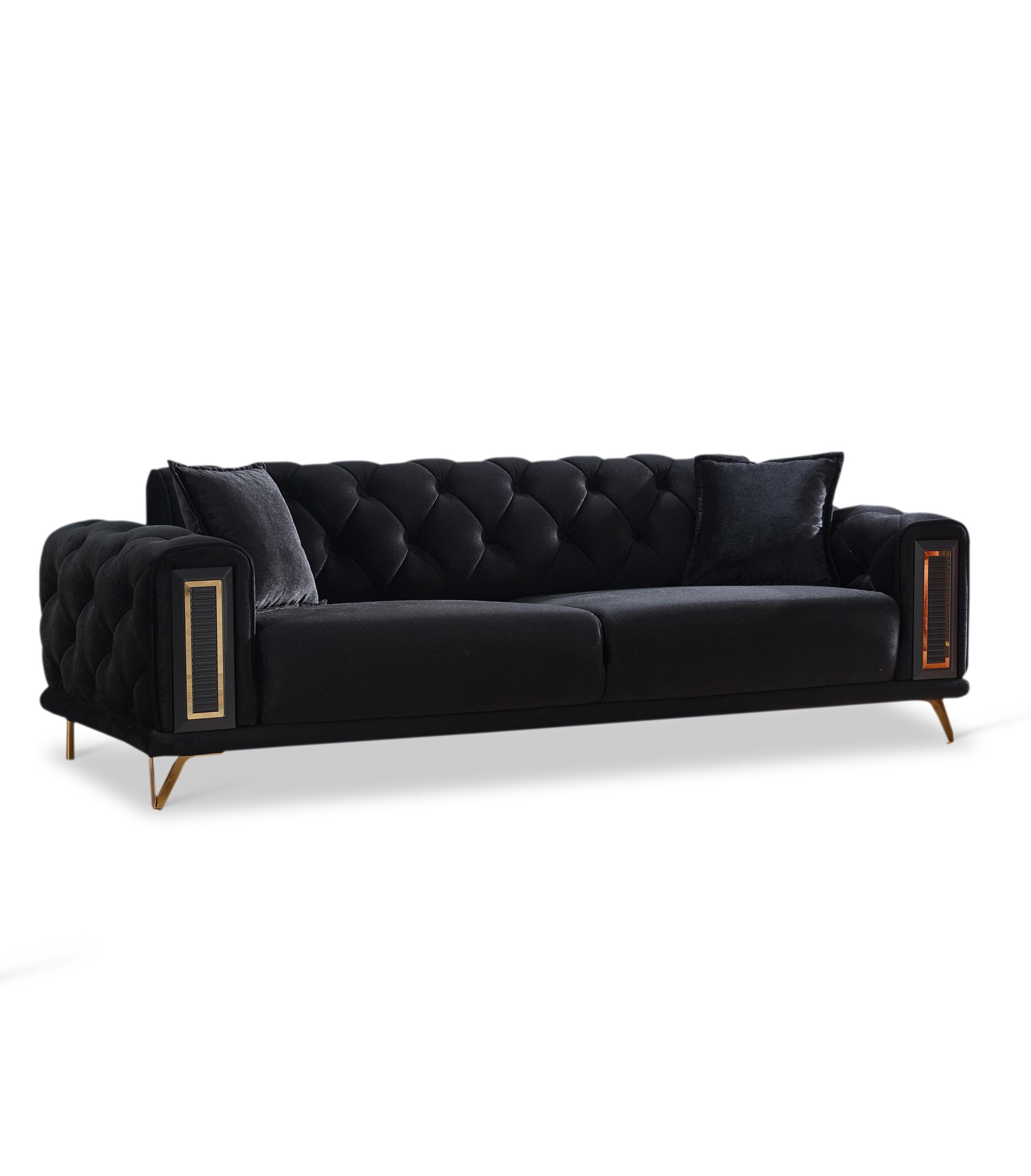 Couchgarnitur Polstergarnitur Diamond 3 Sitzer mit Bettfunktion