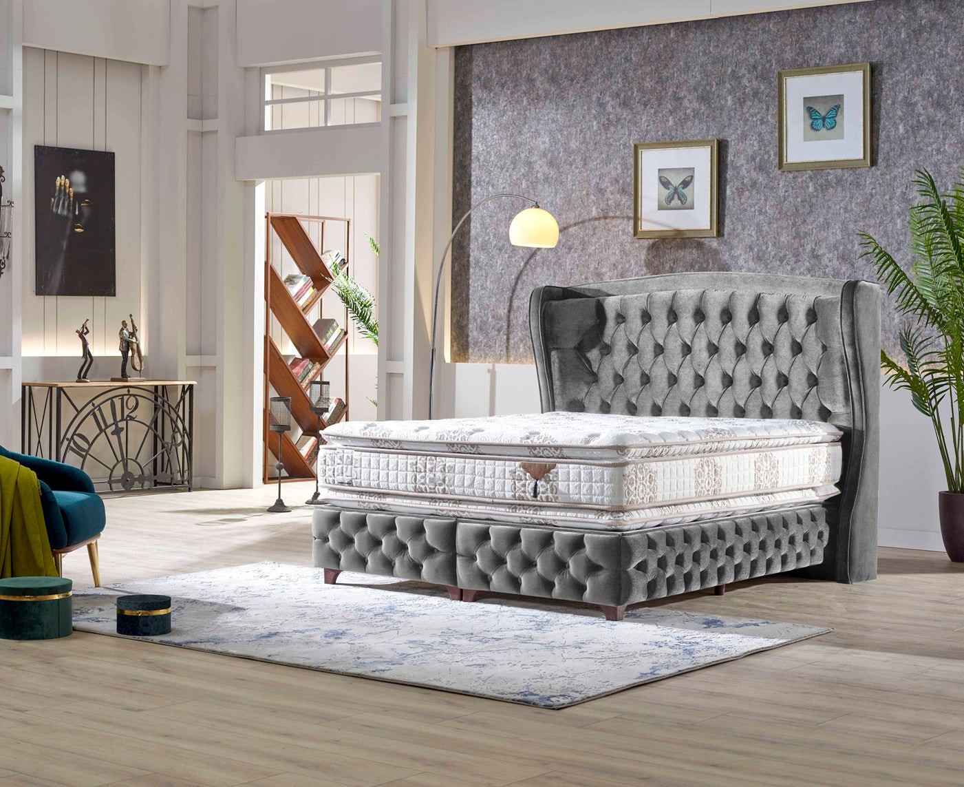 KUKA Boxspringbett mit Bettkasten inkl. Matratze