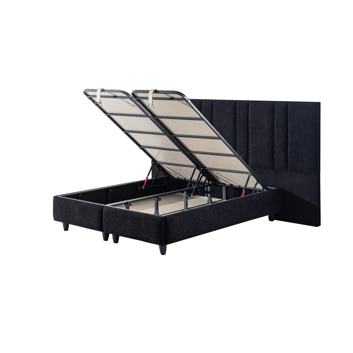 Boxspringbett MAJ mit Bettkasten inkl. Matratze