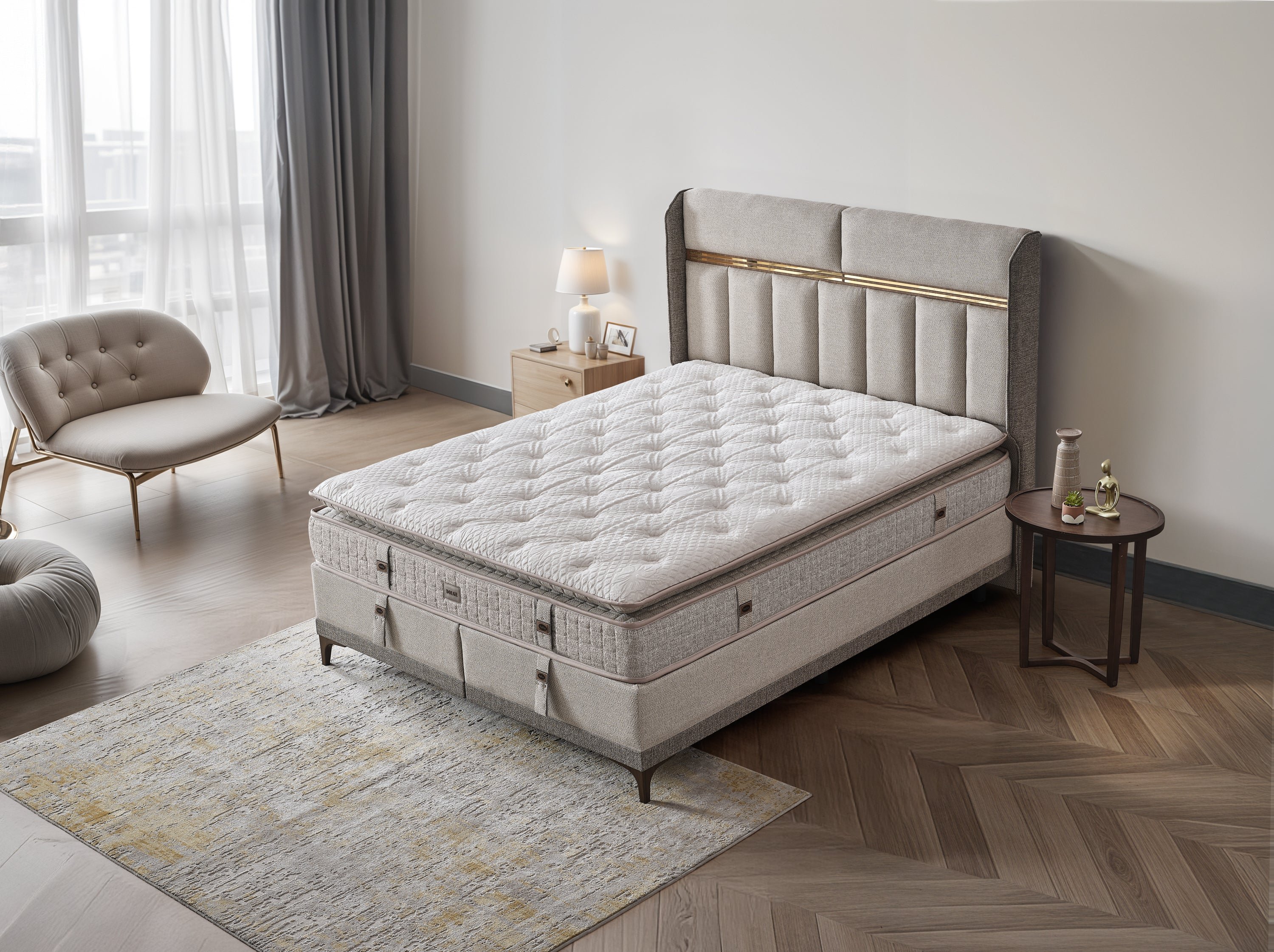 Boxspringbett  DOLCE , mit Bettkasten inkl. Matratze