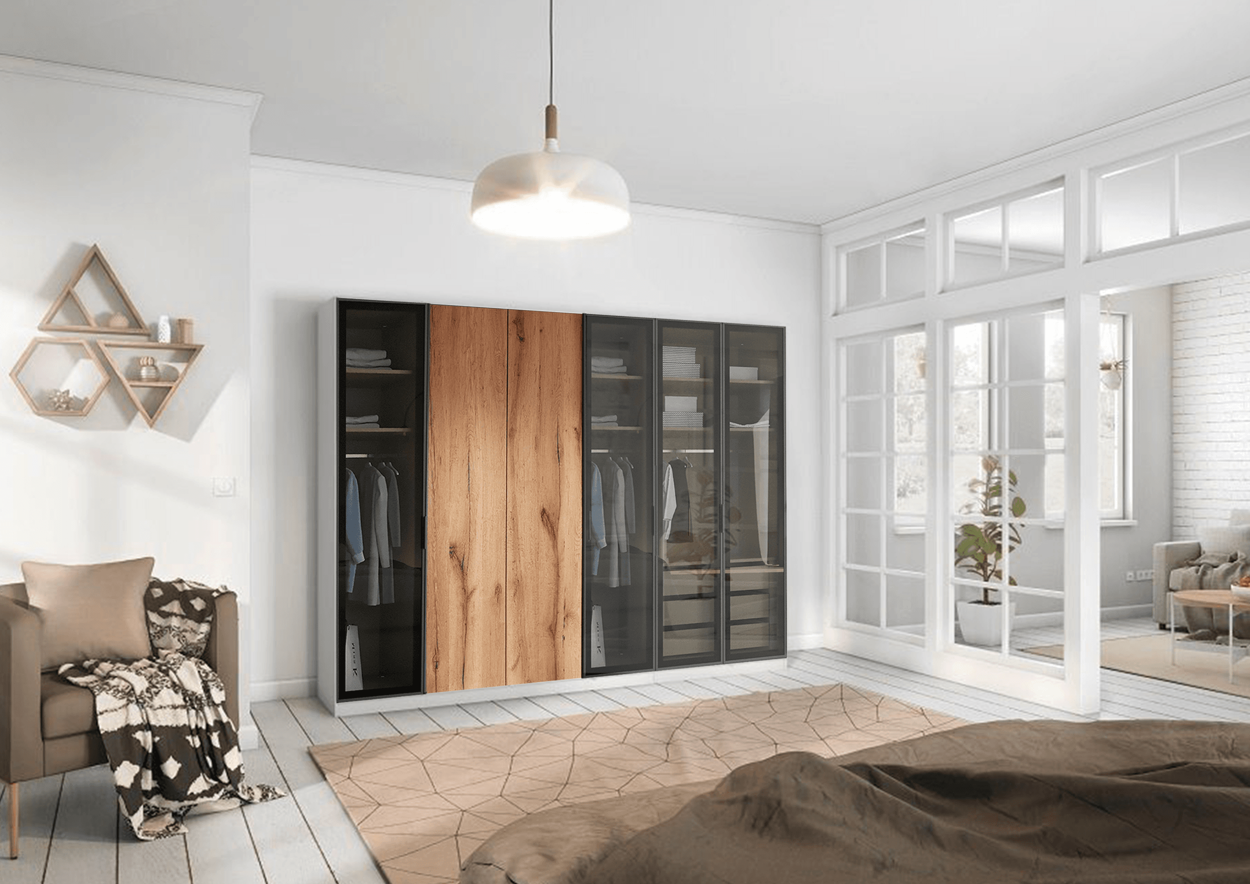 Kleiderschrank Bright Life 300cm Breit 