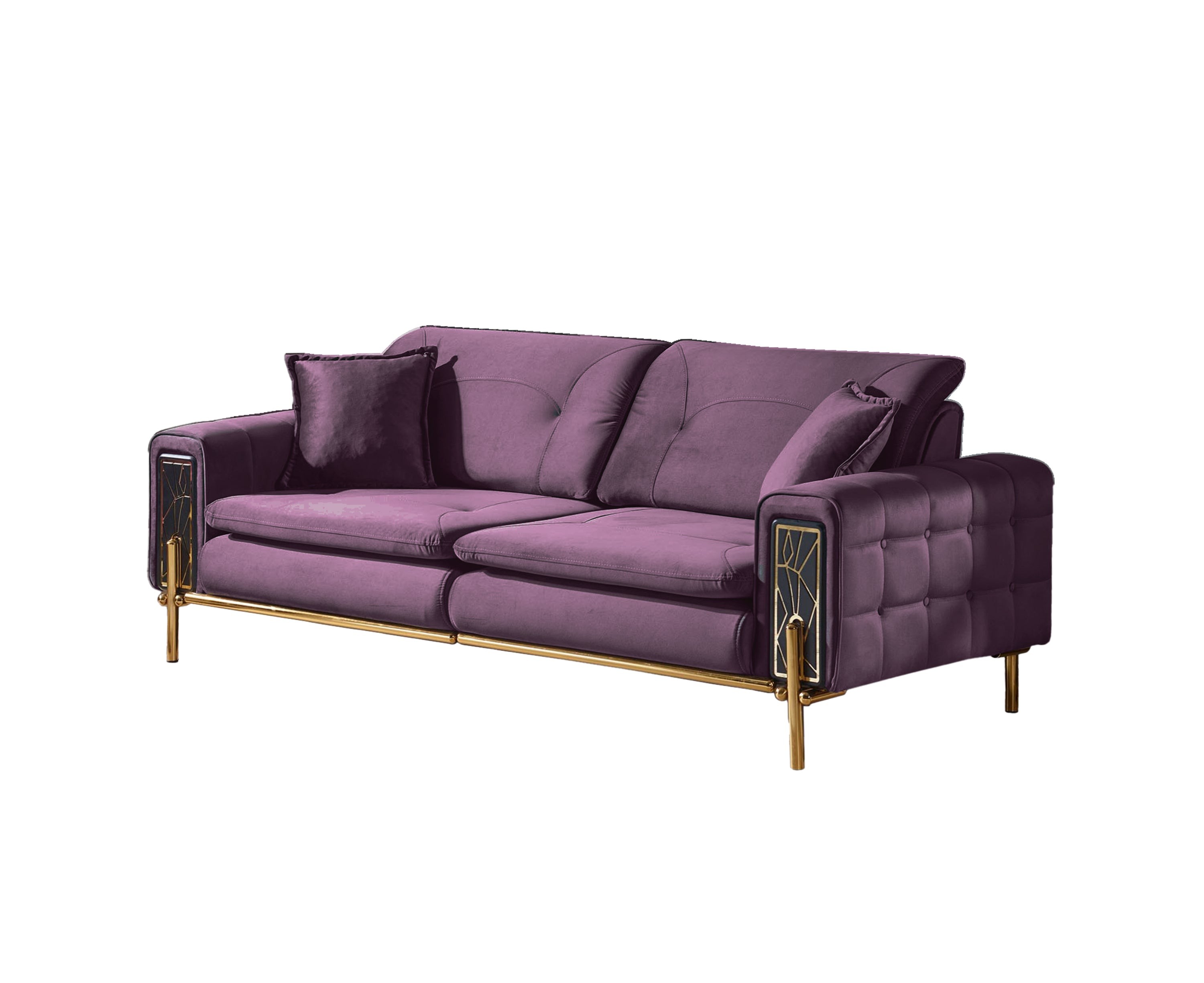 Couchgarnitur PLATIN Stoff-Farben wählbar