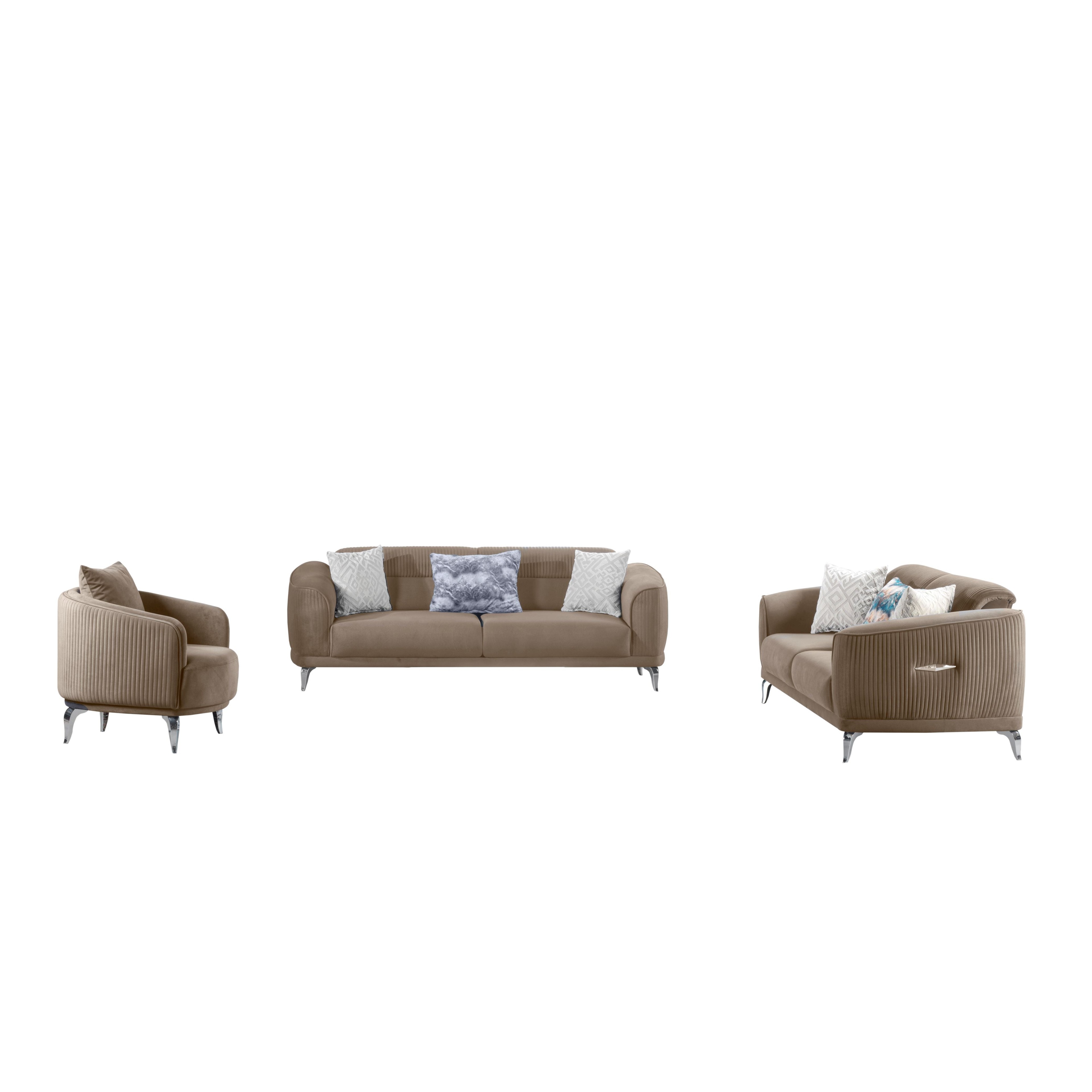 Couch-Set Polstergarnitur Evora Spar-Set