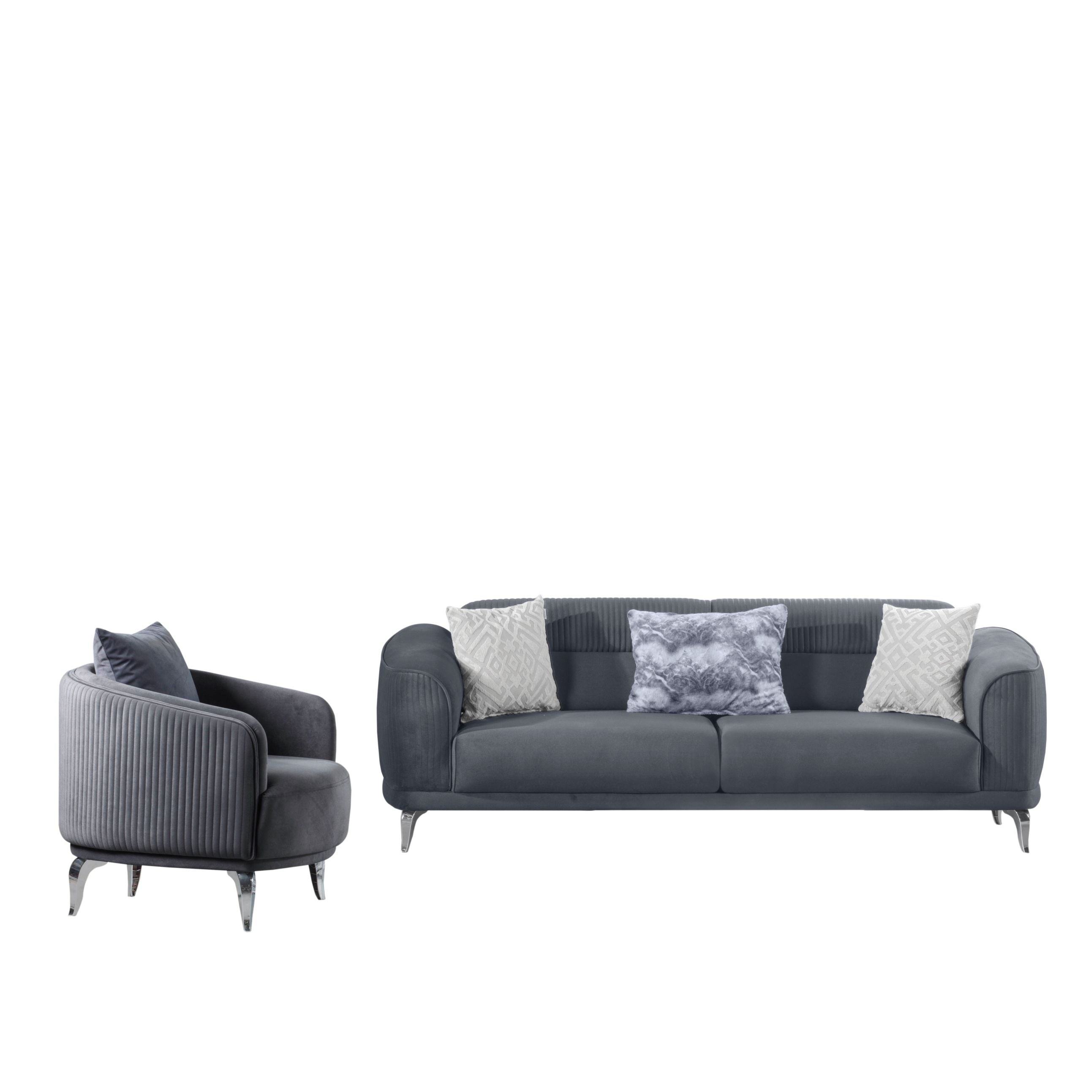 Couch-Set Polstergarnitur Evora Spar-Set
