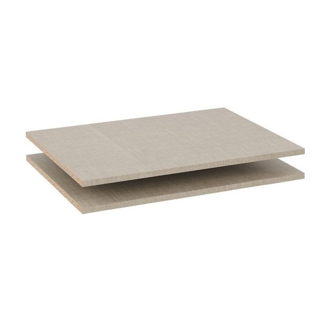 Einlegeboden Zubehör für -Schwebetürenschränke  2er-Set Breite 66 cm, Tiefe 48 cm