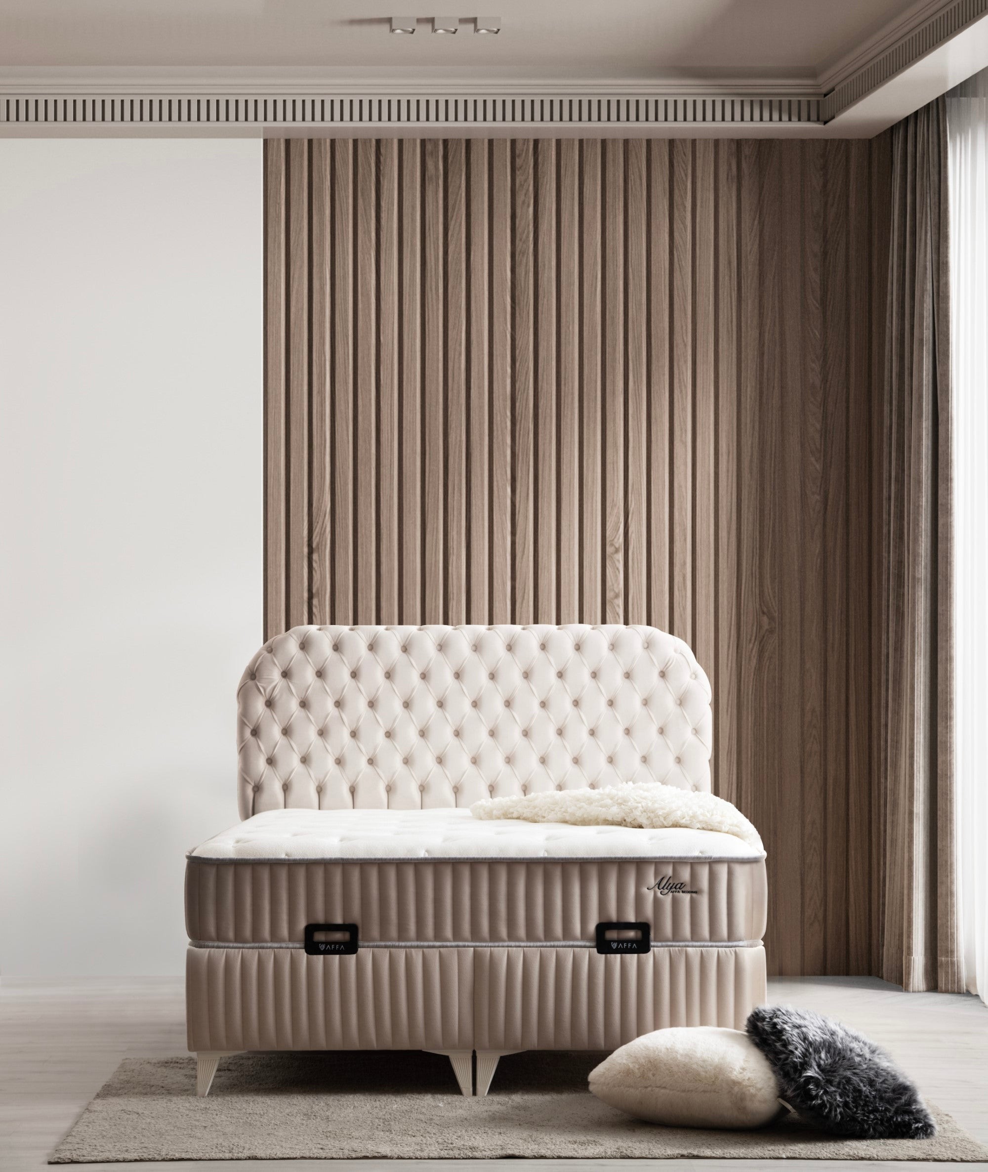 ALYA Boxspringbett mit Bettkasten inklusive Bett und Aufbauservice