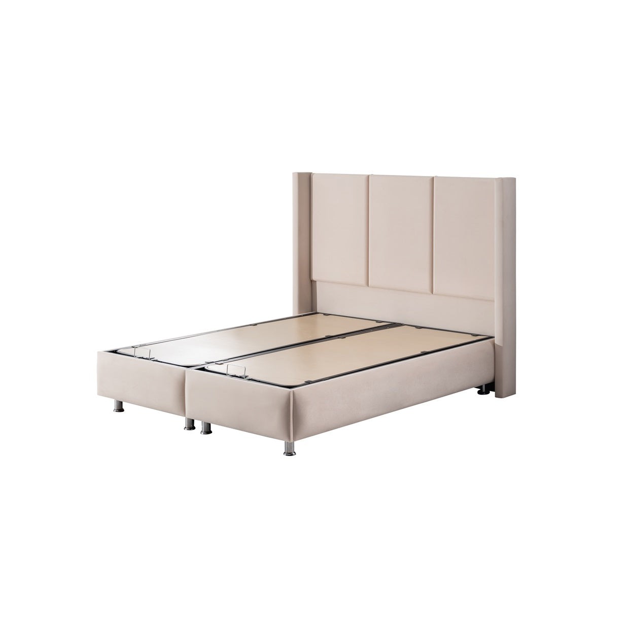Boxspringbett PARİS mit Bettkasten inkl. Matratze