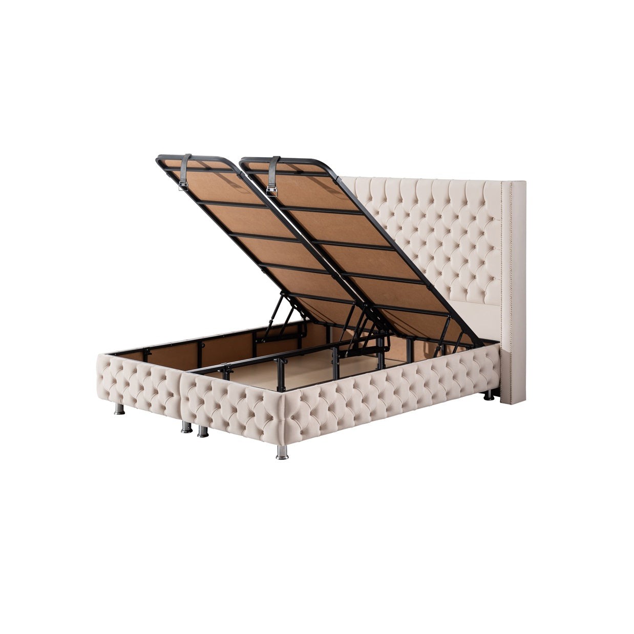 Boxspringbett SOFİA mit Bettkasten inkl. Matratze