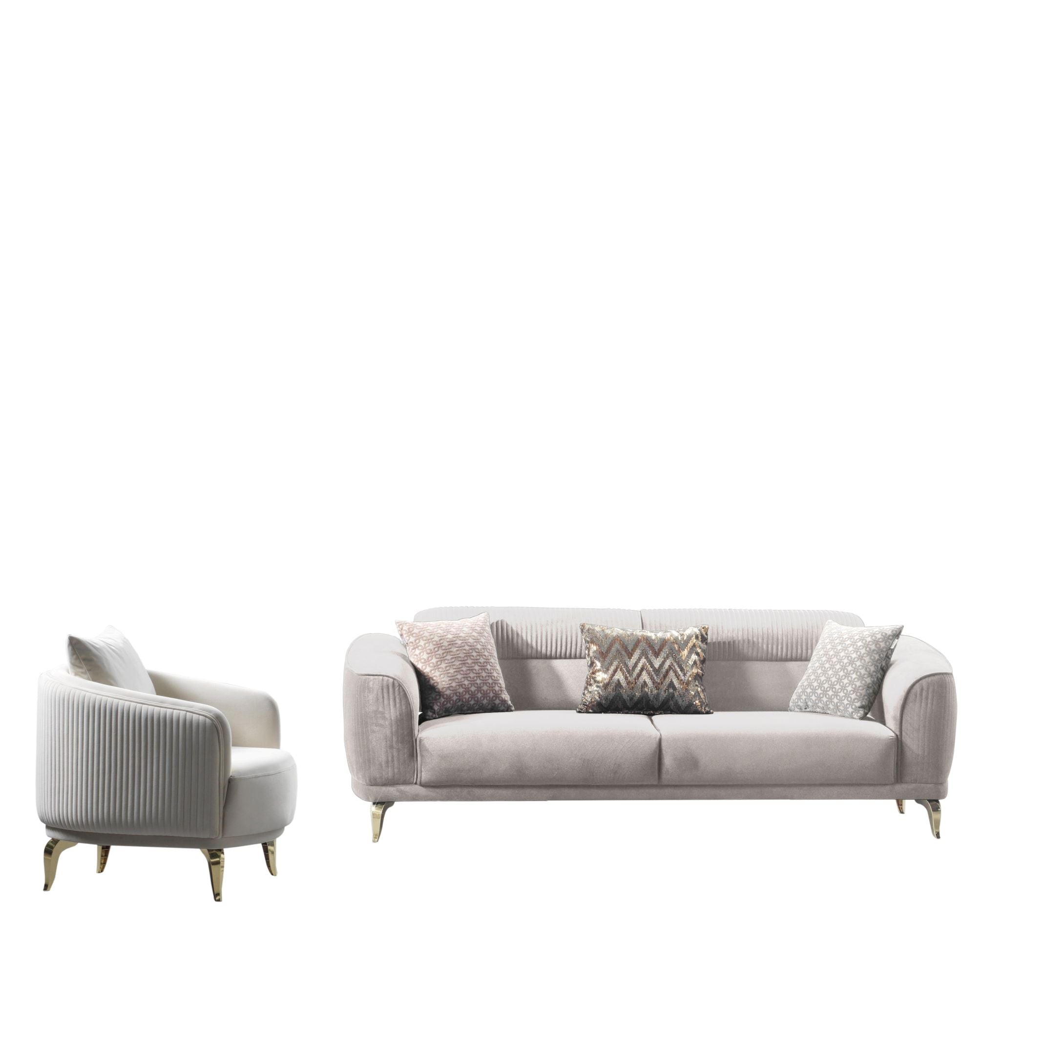 Couch-Set Polstergarnitur Evora Spar-Set