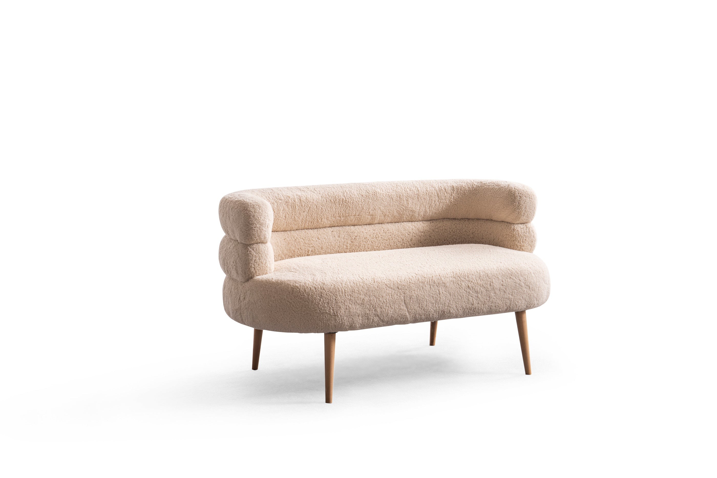 Barel Lounge -Set in Teddy-Plüschstoff