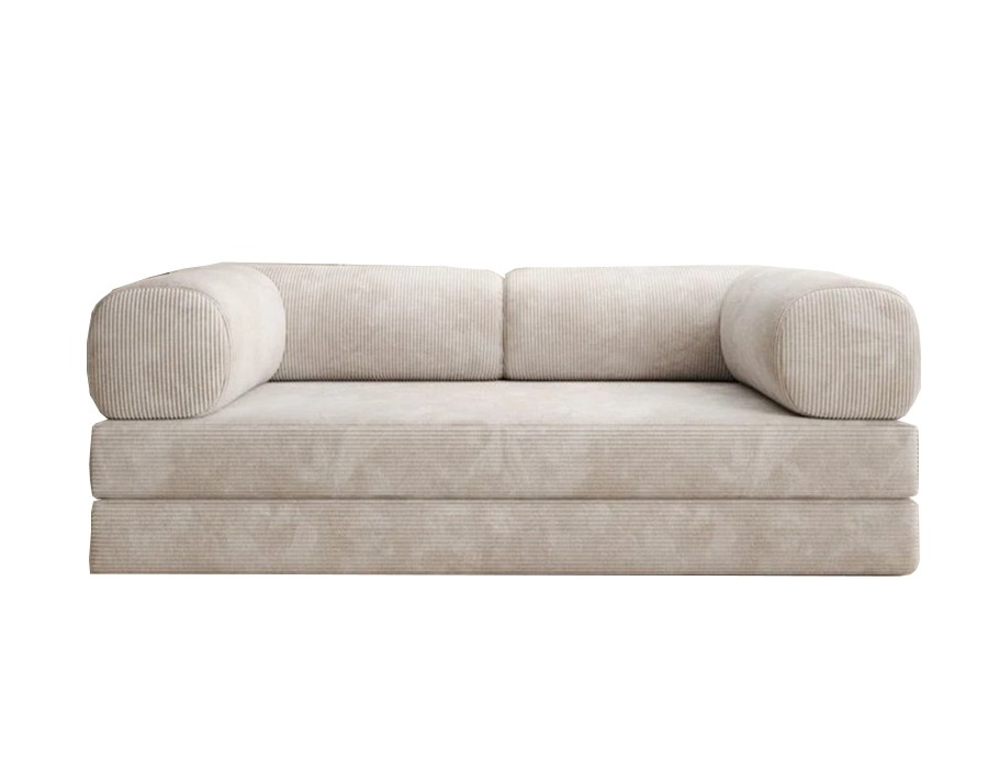 Designer Sofa Oscar 3 Sitzer in Cord mit Bettfunktion