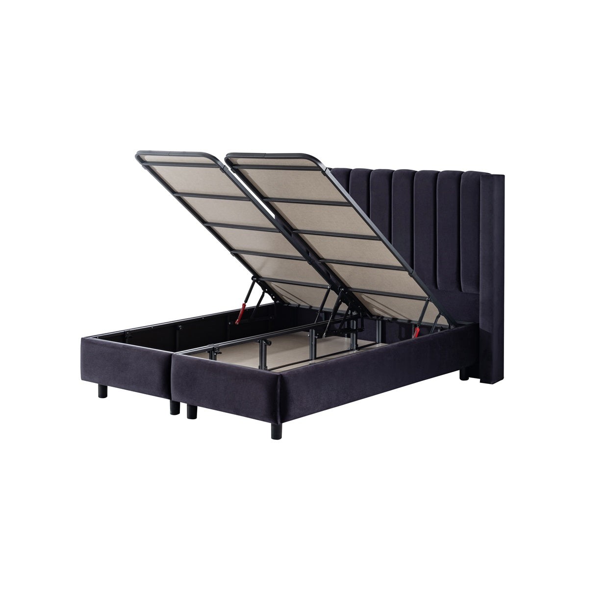 Boxspringbett OSLO mit Bettkasten inkl. Matratze