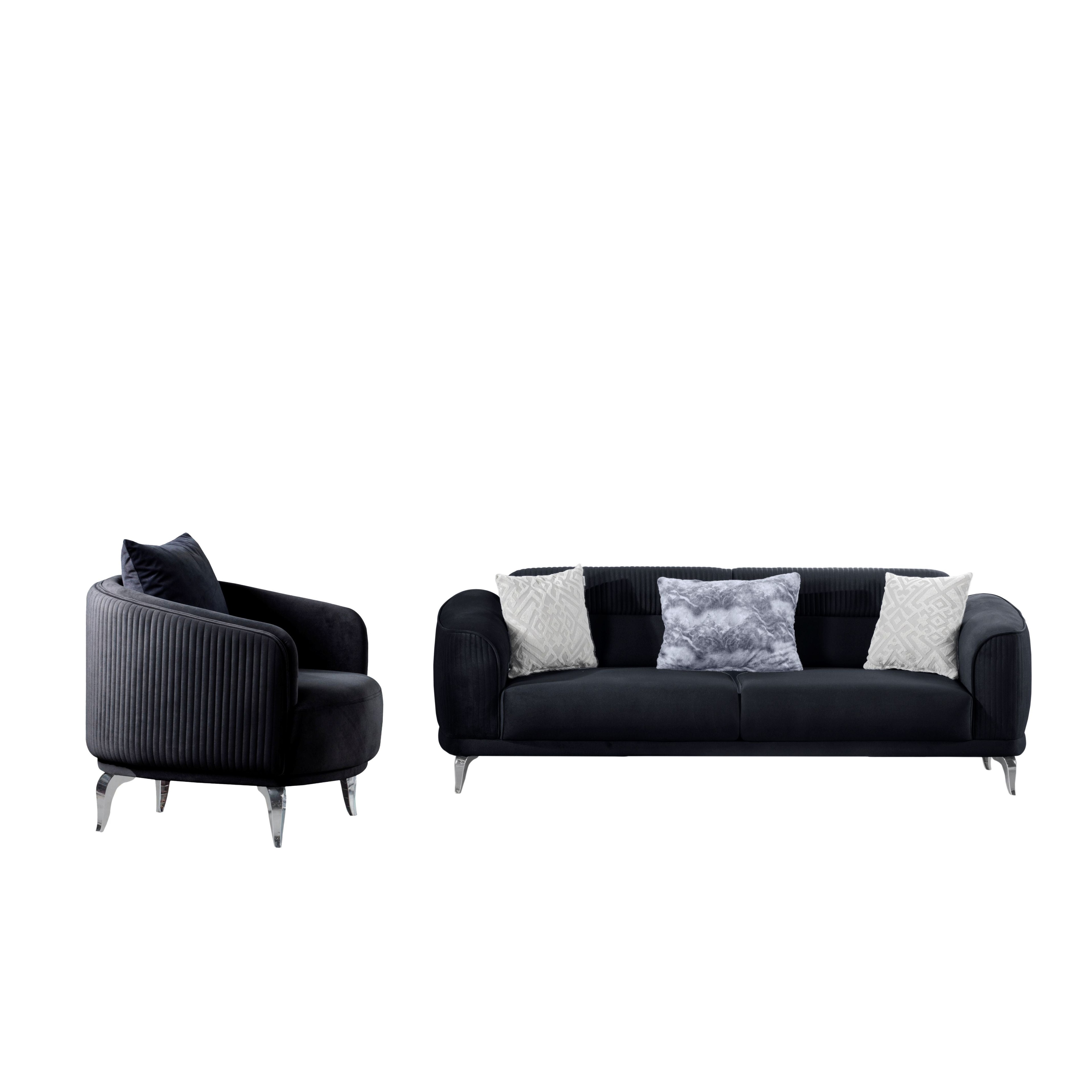 Couch-Set Polstergarnitur Evora Spar-Set