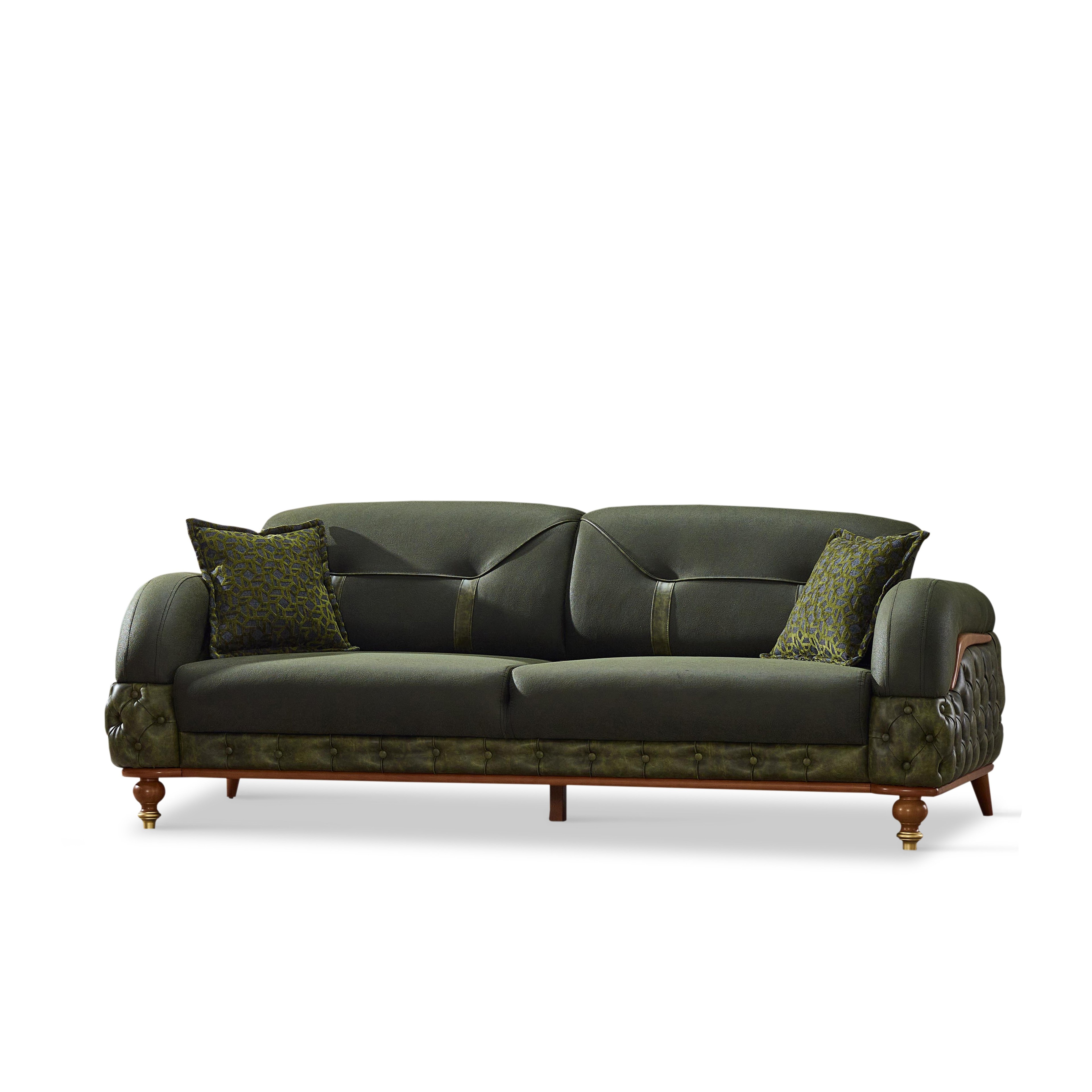 Couchgarnitur MONTE im Spar Set, 3-Sitzer mit Bettfunktion