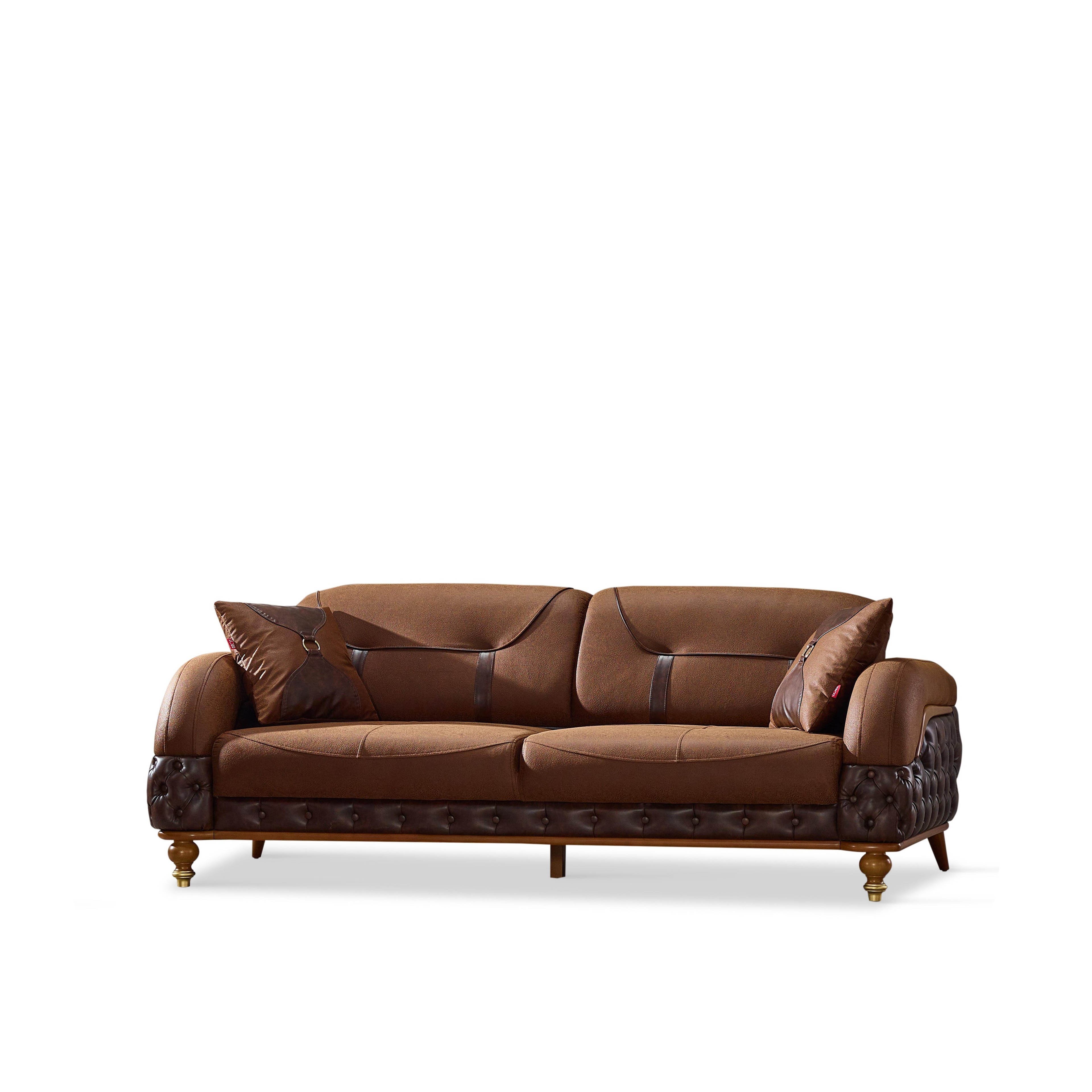 Couchgarnitur MONTE im Spar Set, 3-Sitzer mit Bettfunktion