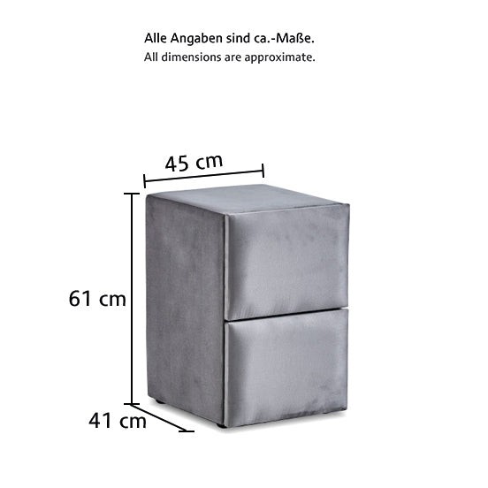 Boxspringbett PALERMO mit Stauraumkasten, inkl. Matratze & Aufbauservice